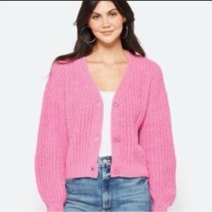 Love Ellie Pink Cardigan Sweater